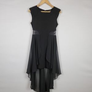 bebe Black High Low Dress